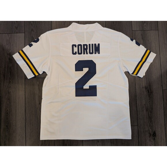 Blake Corum Other - Blake Corum #2 Michigan Wolverines White Football Jersey Men's Small